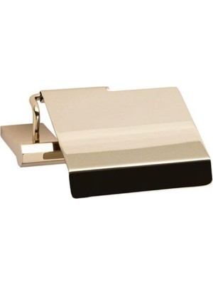Starseven System Octagon Kapaklı Tuvalet Kağıtlığı Gold Renk 52X137X152 mm