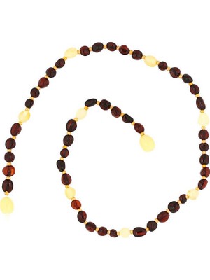 Inure Jewelry Bebek Damla Kehribar Diş Kolye