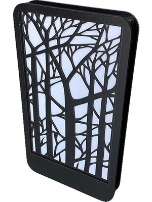 Starseven DECO-7004 LED Işıklı Ağaç Desenli Ahşap Dekor