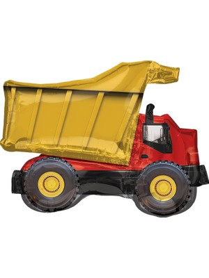 Starseven Kamyon Folyo Balon 82×69 cm Inşaat Temalı Parti Malzemesi