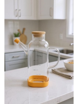 Starseven Bambum Petto - Bambu Kapaklı Yağdanlık 800ML