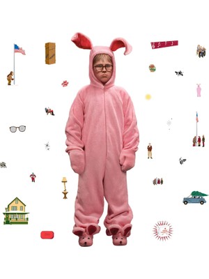 Starseven A Christmas Story Ralphie Bunny Suit Dev Duvar Çıkartmaları