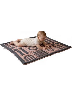 Starseven 3D Yumuşak Organik Pamuk Emekleme Battaniyesi - Gots Sertifikalı, 101,6 x 101,6 cm Montessori Tasar