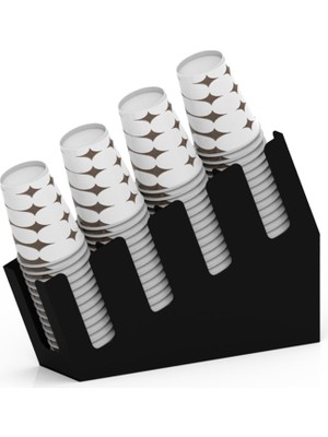 Starseven 4 Bölmeli Kademeli Karton Bardak Standı (16OZ)