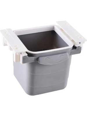 Eseno Select Mini Masa Çöp Kovası Plastik Tezgah Altı Geri Çekilebilir Yapışkanlı Görünmez Bölme Prati