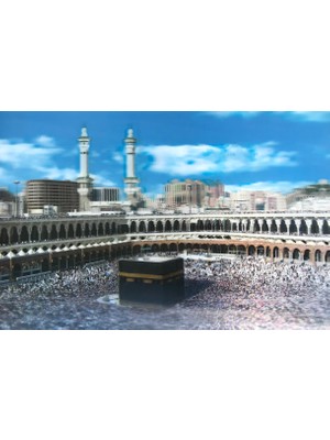Eseno Select 5d Elmas Boyama Ekstra Çözünürlüğe Sahip Kabe Resmi Mekke Tablosu 40X60 cm