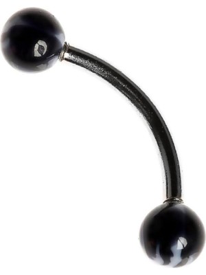 Starseven Rouge Moulin Curved Barbel 316 L Bioplast Piercing TDGR00854