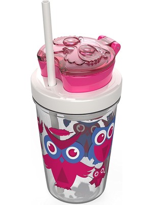 Starseven Contigo Snack Atiştirmalik Tritan Bardak 350 Ml, Pembe
