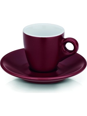 Starseven Kela 12752 Mattia Espresso Fincan Seti 2li Kirmizi 50ML