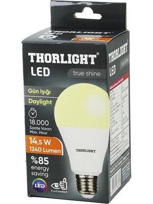 Eseno Select 10 Adet Thorlıght A-70 12B 14.5W E27 Günışık LED Ampul