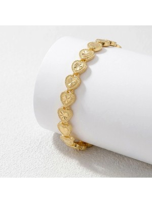 Moncuk Design Amorette 24K Gold Kaplama 8 mm Kadın Bileklik 3351KBV5D13