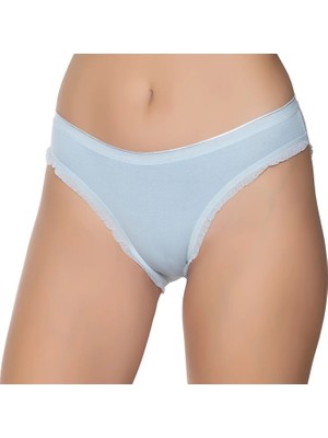 Gümüş 6056 12'li Kadın Likralı Fırfır Paça Bikini