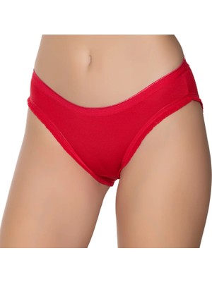 Gümüş 6056 12'li Kadın Likralı Fırfır Paça Bikini