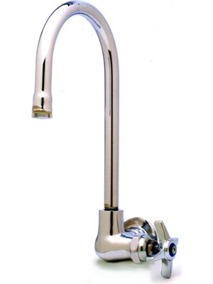 Starseven T&s Brass B-0310 Tek Kiler Bataryası, Duvara Monte, Sert Kaz Boyu, Dört Kollu Kol, 1/2-Inç Npt Dişi