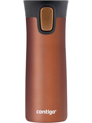 Starseven Contigo Üniseks Pinnacle Snapseal Termo Paslanmaz Çelik Yalıtımlı KUPA,KAHVERENGI,420 ml