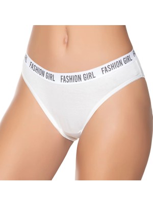 Gümüş 606212'LI Kadın Likralı Kemerli Lastik "fashion Girl" Bikini