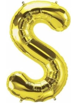Starseven 5dm S Harf Folyo Gold Renk Balon Küçük 35 cm