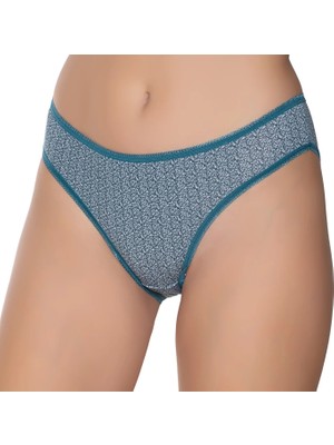 Gümüş 6067 12'li Kadın Likralı Desenli Bikini