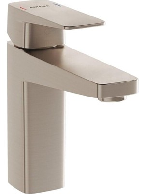 Starseven Artema Root Square A4273134 Yüksek Lavabo Bataryası, Fırçalı Nikel