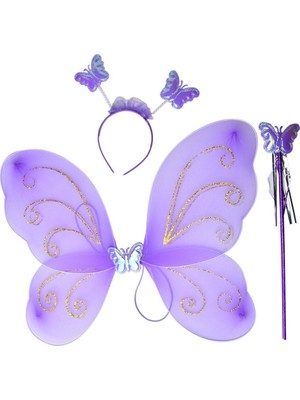 SHC4200 Lila Renk Kanadı Tacı Sopası 50X37 cm