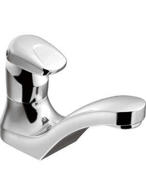 Starseven Moen Ticari Krom M-Press Tek Montajlı Ölçüm Banyo Lavabo Bataryası .5 Gpm, 8884