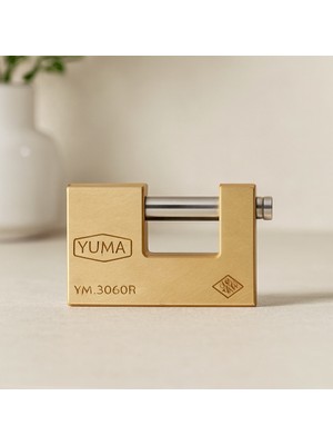 Uravas Store Kayar Milli Pimli Kilit 80X48 mm Geniş Sarı