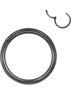 Starseven Hipoalerjenik Menteşeli Halka Burun Halkaları 20G 18G 16G 14G 12G 10G 8g Çap 5 mm Ila 16 mm 316L Ce