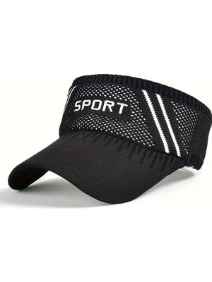 YYB Ünise Triko Spor Vizör Şapka  Nefes Alabilir Geniş Vizörlü Sport Yazlık 6 Renk