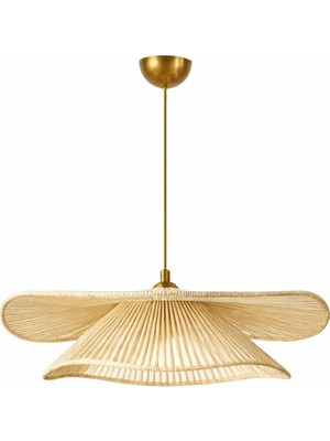 Starseven Tekli Sarkıt Avize Metal Tavan Aydınlatma, E27 Duy, Ayarlanabilir Yükseklik 51–60 Cm, 50×54