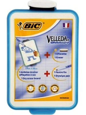 Starseven Bic Velleda Mini Beyaz Tahta 1218 + Kalem + Silgi