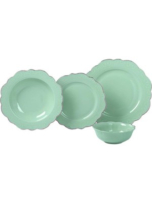 Starseven Lucky Laurance 24 Parça Yemek Takımı Mint