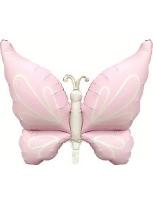 Starseven Büyük Kanatlı Folyo Balon Pembe, 456346345