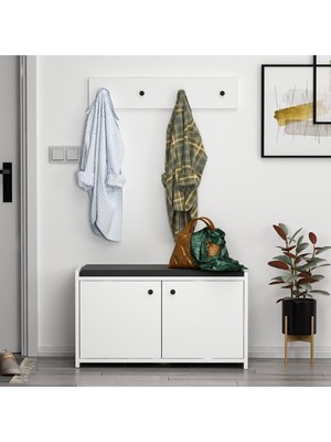 Starseven Inarch Dizayn Zen Askılıklı Ayakkabılık Beyaz