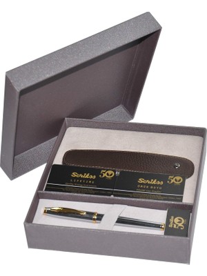 Starseven Scrikss Dr 221 39 Roller Gold Krom & Tekli Kalemlik Kahve