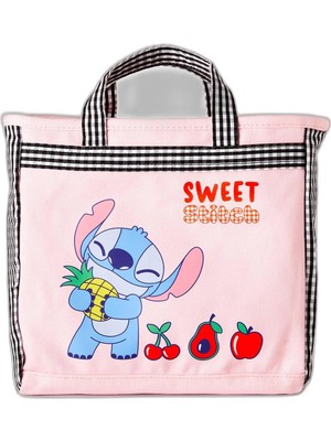 Starseven Kız Çocuk Toz Pembe Katlanabilir Alışveriş Çantası