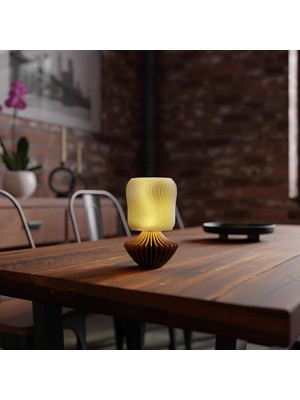 Starseven Deco Fabrica Marshmallow Masa Lambası – Dekoratif Aydınlatma, Çok Renkli E14 Elektrikli Lamb