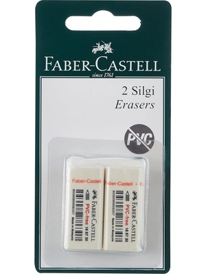 Starseven Faber-Castell 2 Plastik Silgi 7086/30 (Beyaz)