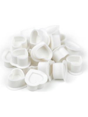 Starseven Silikon Boya Potası - Beyaz - 25 * 25 mm 100 Adet