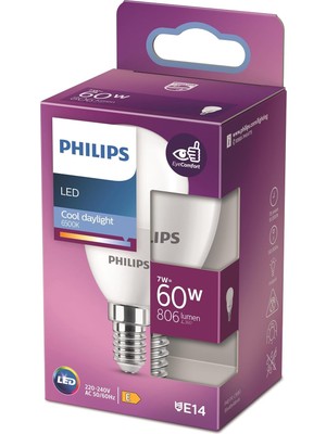 Starseven LED 60W P48 E14 Beyaz Işık Dim Edilmez Ampul