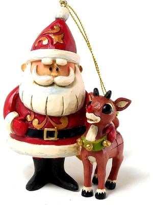 Starseven Rudolph Traditions Von Jim Shore Santa Und Rudolph 50. Ann Ornament 4,25 In
