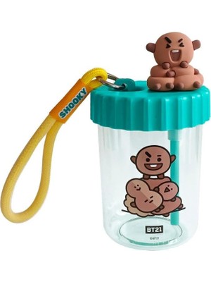 Starseven Süslemeli Askılı Plastik Şişe (520ML) - Shooky By Miniso