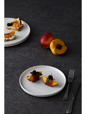 Starseven Pera 20 cm 6’lı Pasta Tabağı | Porselen | Toksinsiz & Doğal |