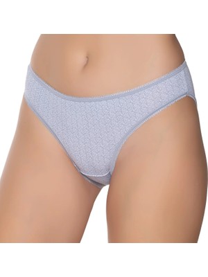 Gümüş 6067 12'li Kadın Likralı Desenli Bikini