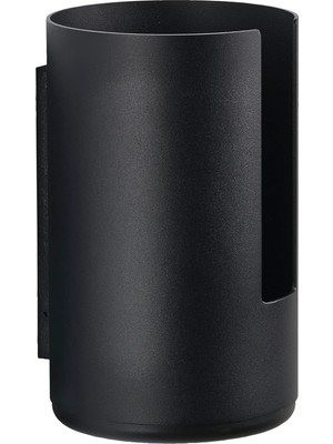 Starseven Zone Denmark Rim Duvar Için Tuvalet Kağıdı Saklama Kutusu, Çap 13,2 Cm, Yükseklik 21,8 Cm, Siyah