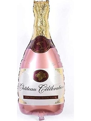 Starseven Gold Şampanya Şişesi Şekilli Folyo Balon