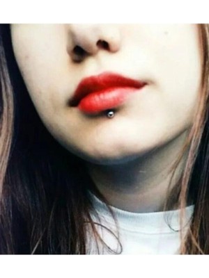 Starseven Deliksiz Mıknatıslı Top Dudak Kulak Altın Renk Piercing