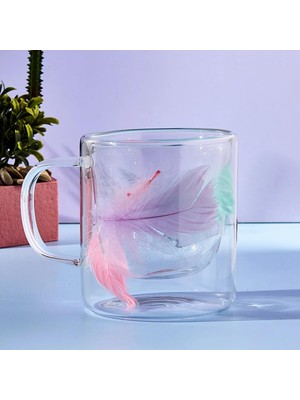 Starseven Double Feather Çift Cidarlı Kupa 300 ml