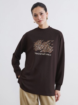 Lc Waikiki Yeni Sezon Bisiklet Yaka Oversize Kadın Sweatshirt Tunik