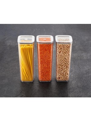 Starseven Sude Kare Saklama Kabı, 3X2000 ml