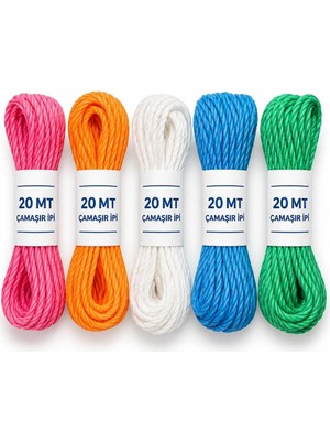 Starseven Naylon Çamaşır Ipi 20 mt Çok Amaçlı Ip